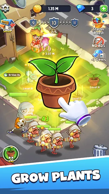 Merge Plants游戏(僵尸防御游戏) Merge Plants游戏(僵尸防御游戏)